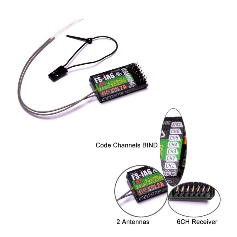 Flysky FS-IA6 Receiver 6CH Dua - Fpv Drone Battery reseña y precio