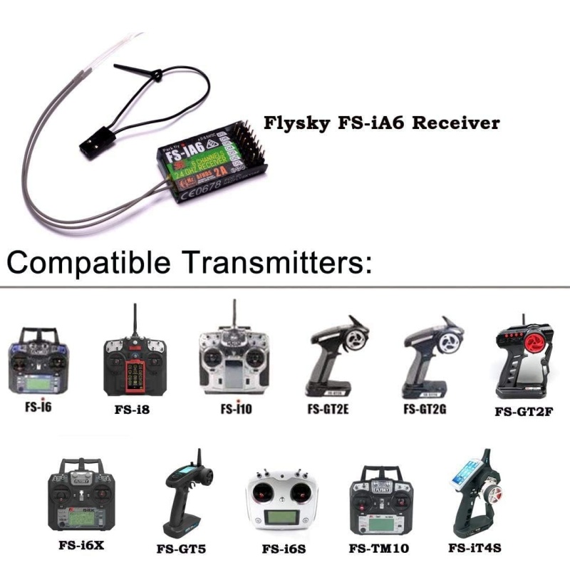 Flysky FS-IA6 Receiver 6CH Dua - Fpv Drone Battery reseña y precio