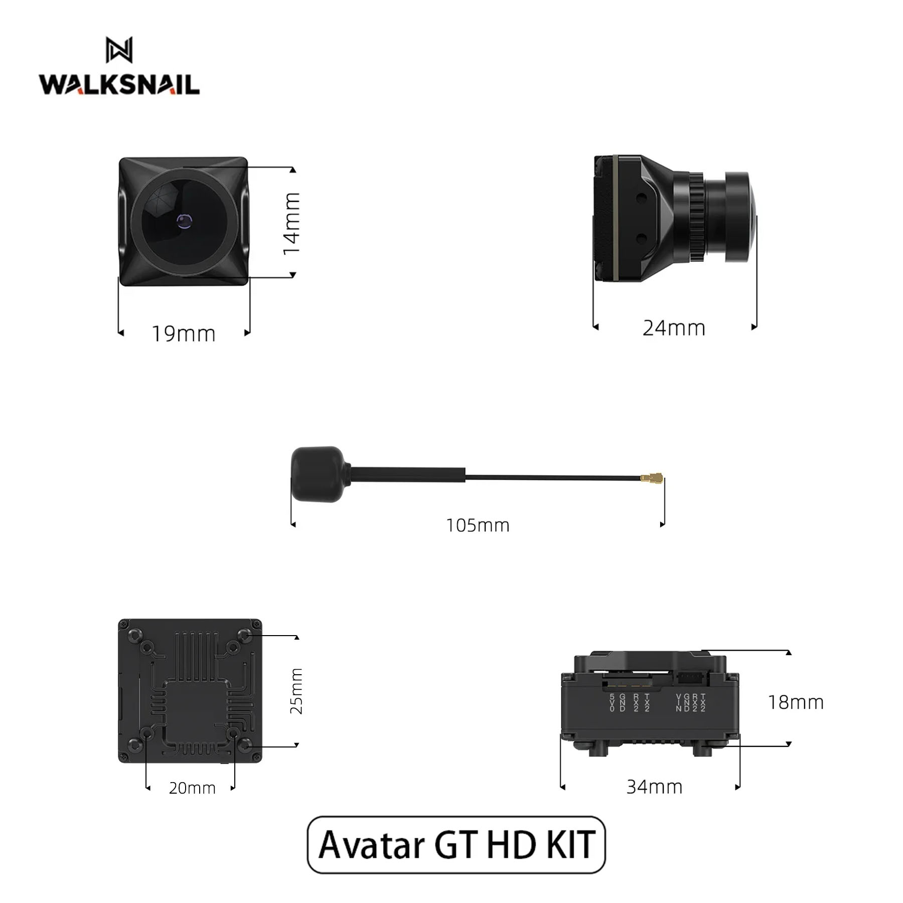 Walksnail Avatar GT HD KIT 2W  - Fpv Drone Antenna reseña y precio