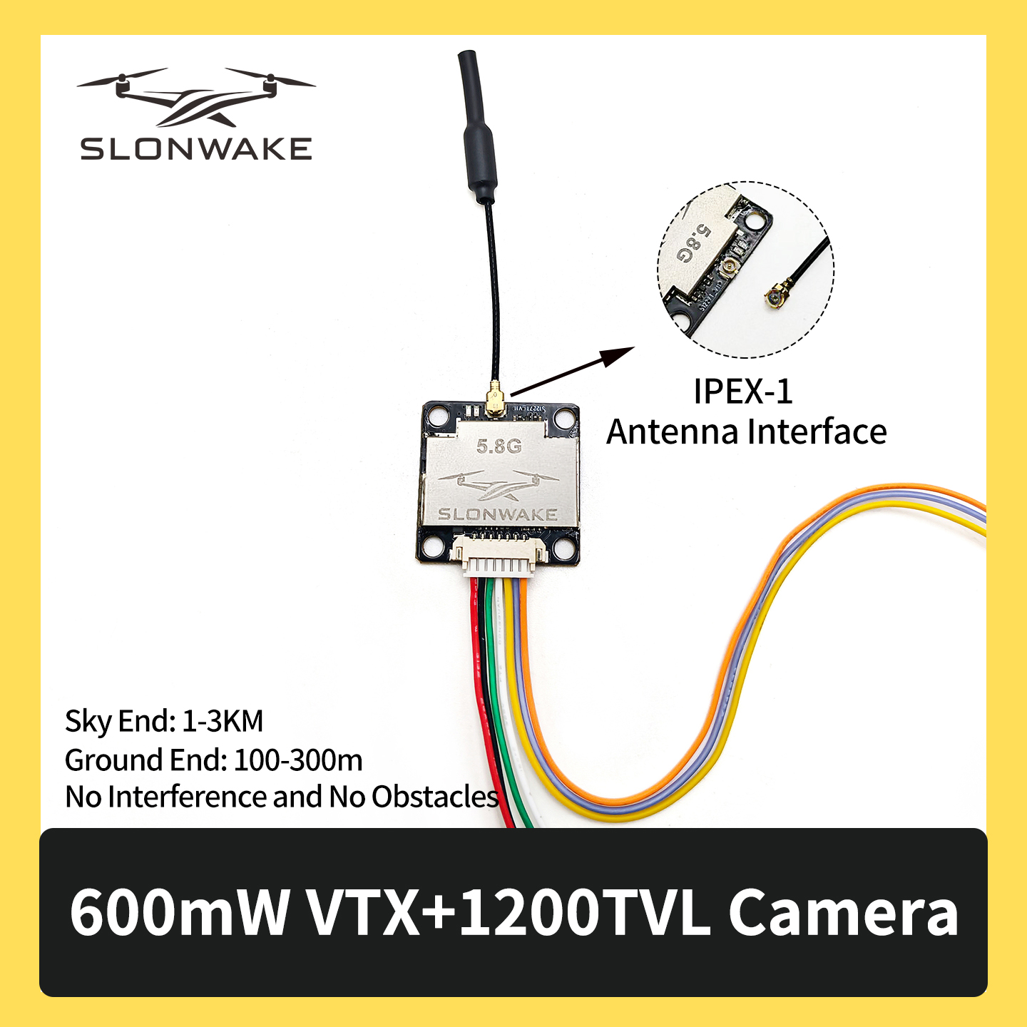 SLONWAKE 5.8G 600mW 7-24V FPV  - Fpv Drone Transmitter reseña y precio