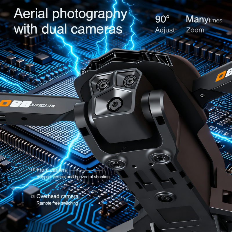 Lenovo D88 Drone 8K Aerial HD  - Fpv Drone Charger reseña y precio