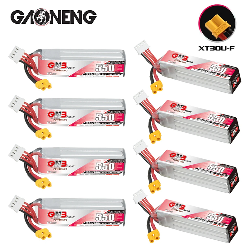 GNB HV 11.4V 550mAh 100C/200C  - Fpv Drone Battery reseña y precio