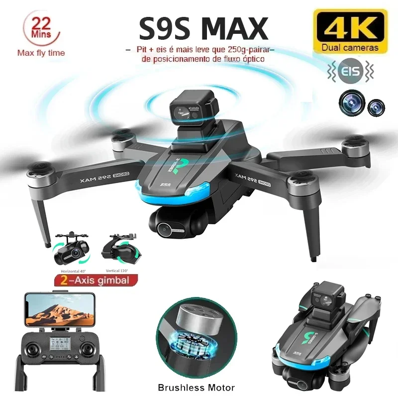 NEW S9S MAX MINI Drone 4K 2-Ax - Fpv Drone Motor reseña y precio