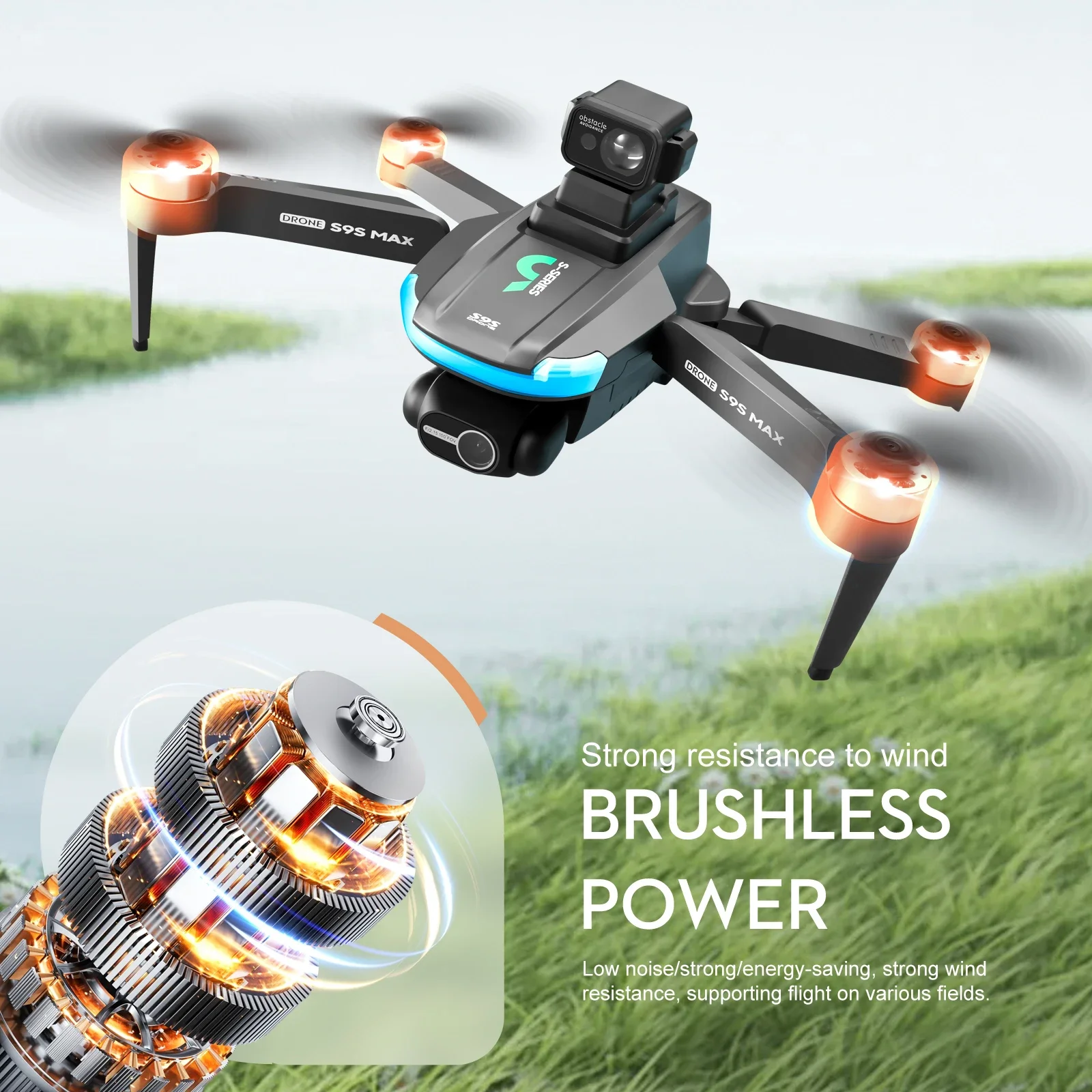 NEW S9S MAX MINI Drone 4K 2-Ax - Fpv Drone Motor reseña y precio