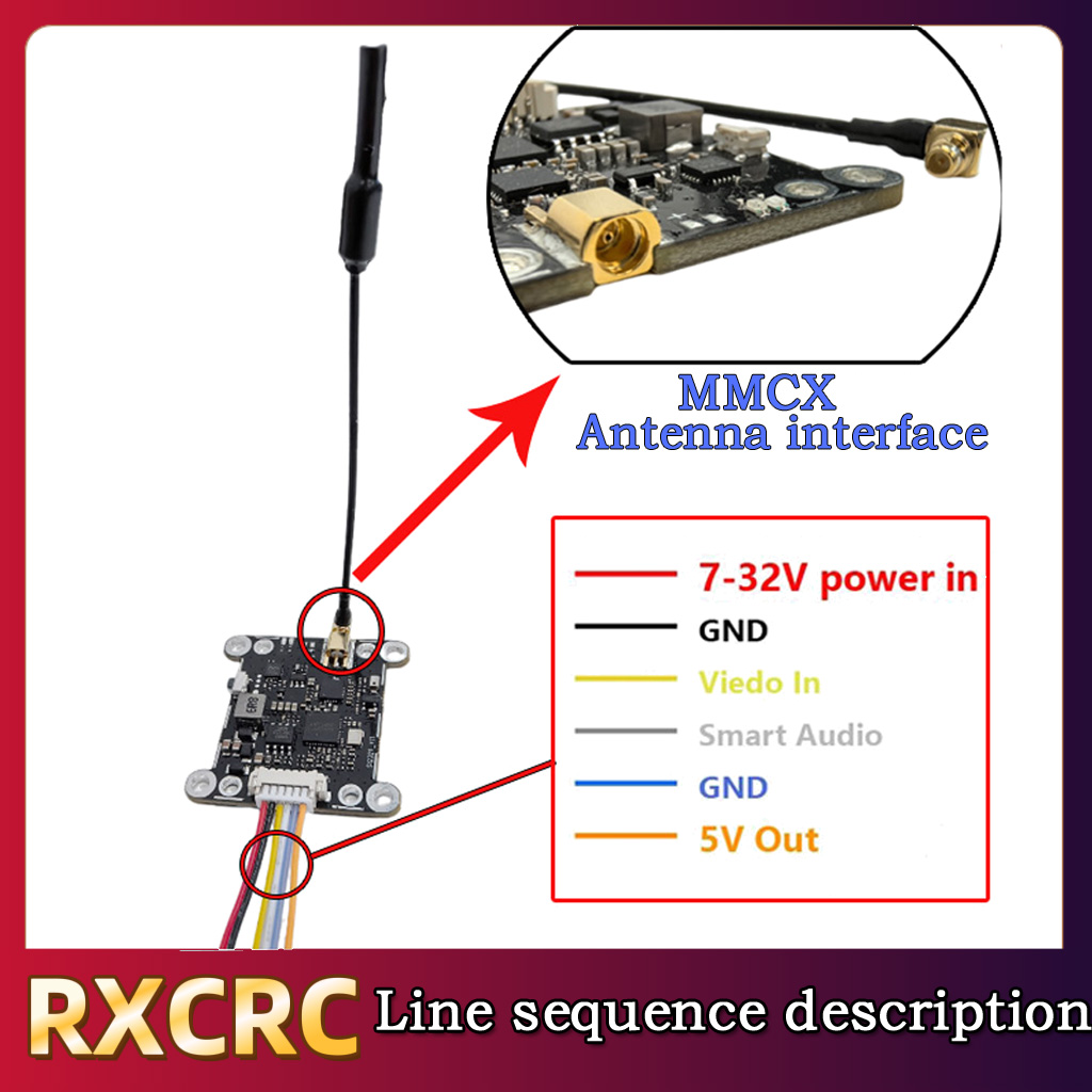 RXCRC 5.8G Module 48CH 1.6W VT - Fpv Drone Vtx reseña y precio