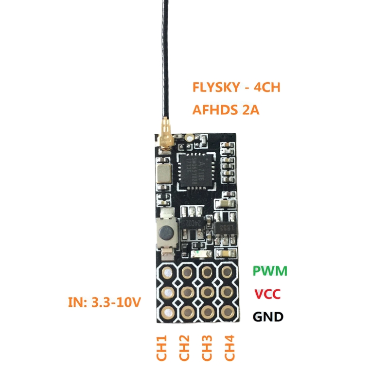 Flysky FS2A Mini Receiver 4CH  - Fpv Drone Battery reseña y precio
