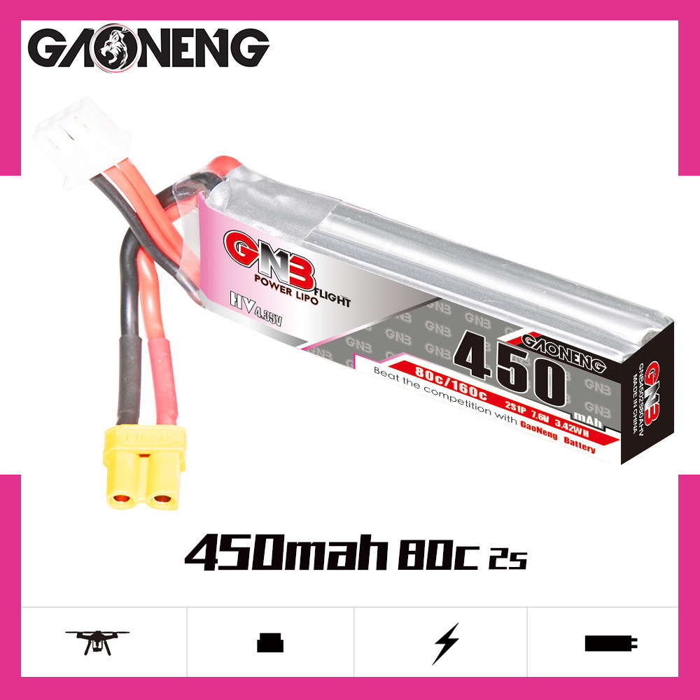GNB LiPo Battery HV 2S 7.6V 45 - Fpv Drone Battery reseña y precio