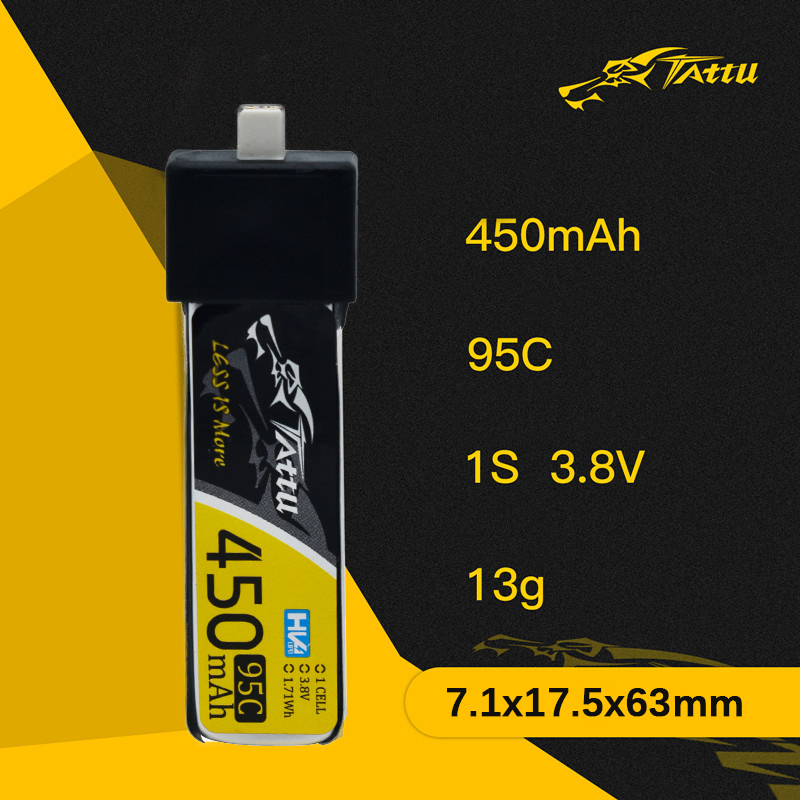 3Pcs NEW TATTU 450/500/550mAh  - Fpv Drone Battery reseña y precio